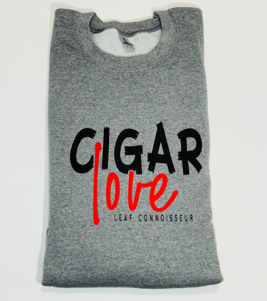 Cigar Love Printed Crewneck Sweatshirt